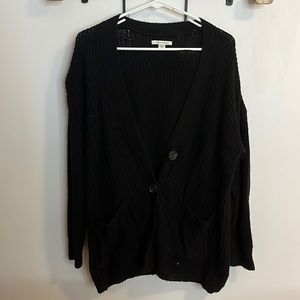 American Eagle Knitted Black Cardigan, size small